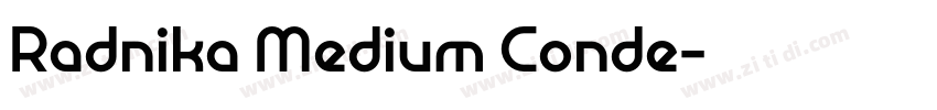 Radnika Medium Conde字体转换